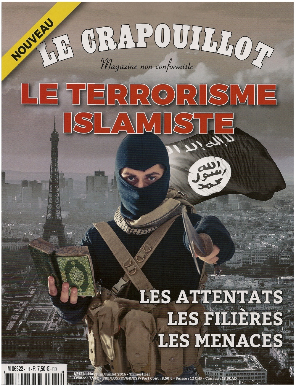 Ce premier numéro de mai/juin/juillet 2016 du magazine Le Crapouillot est consacré au dossier brûlant du terrorisme islamiste.