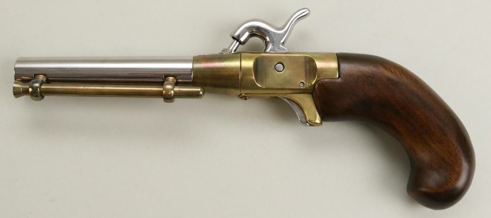Le « New Orleans Ace » constitue la réplique d’un pistolet monocoup.